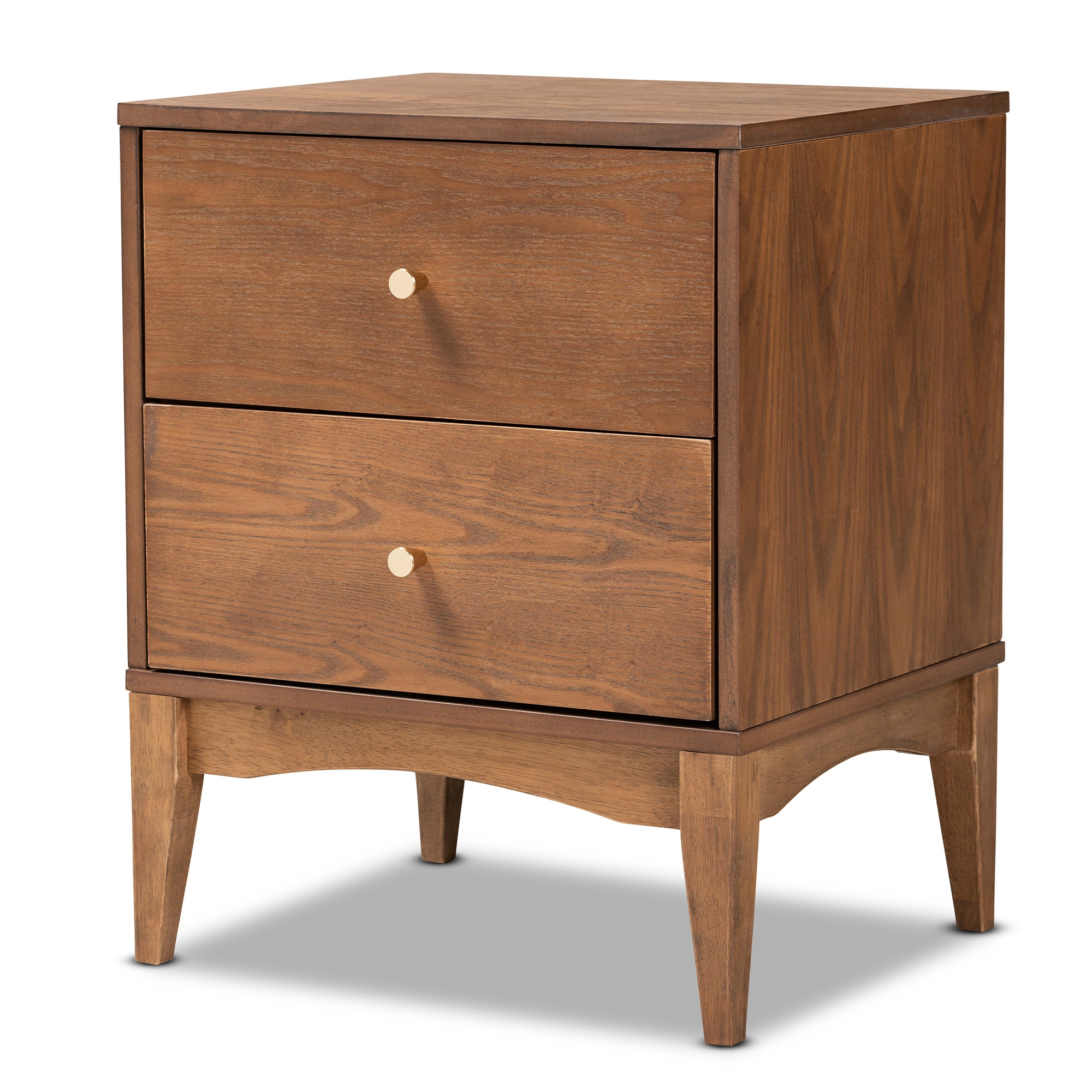 Baxton Studio Landis Mid Century Modern Ash Walnut Finished Wood 2